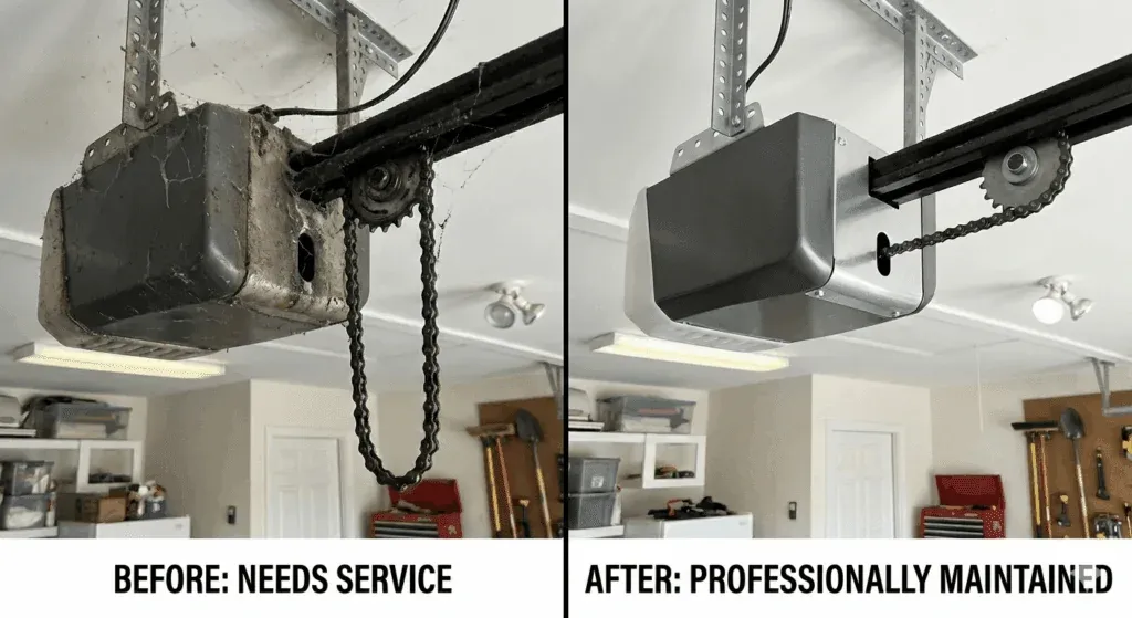 garage door opener motor unit service